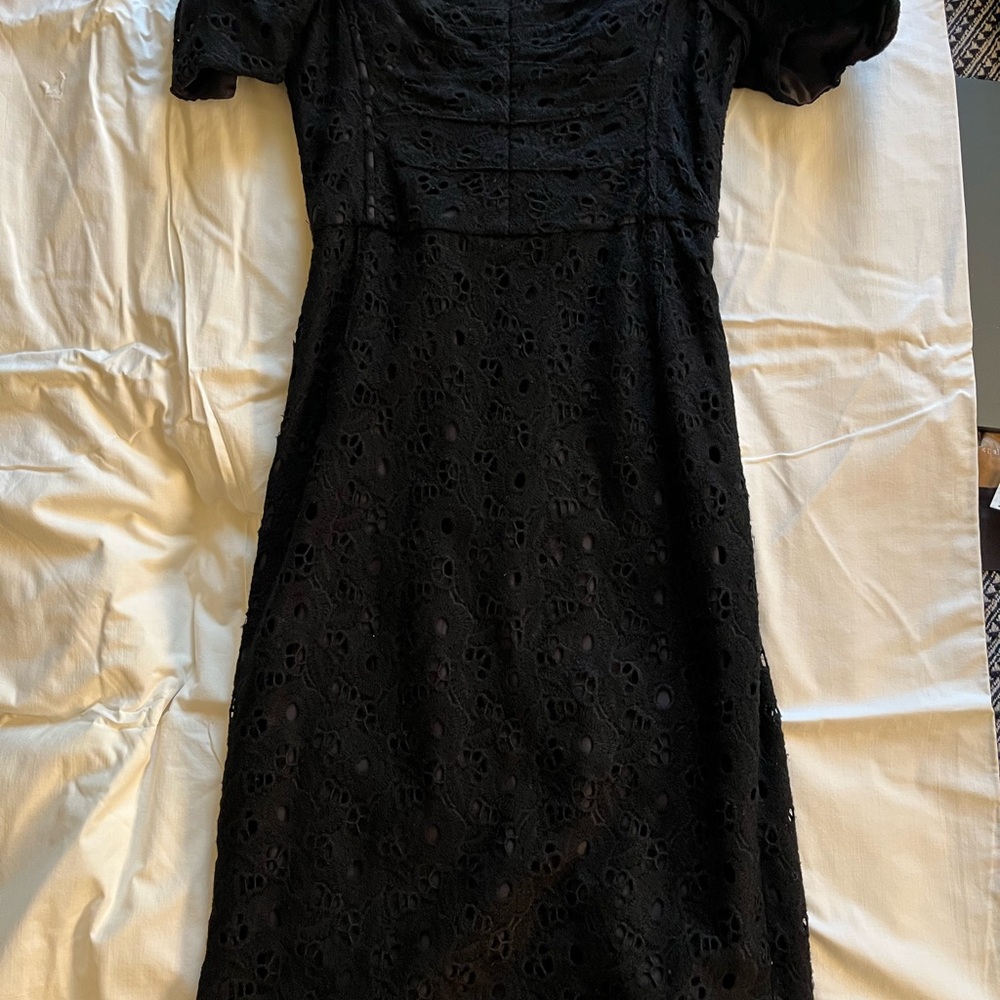 Dolce & Gabbana Black Midi Lace Dress
